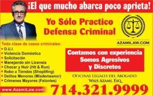 Yo practico defensa criminal.